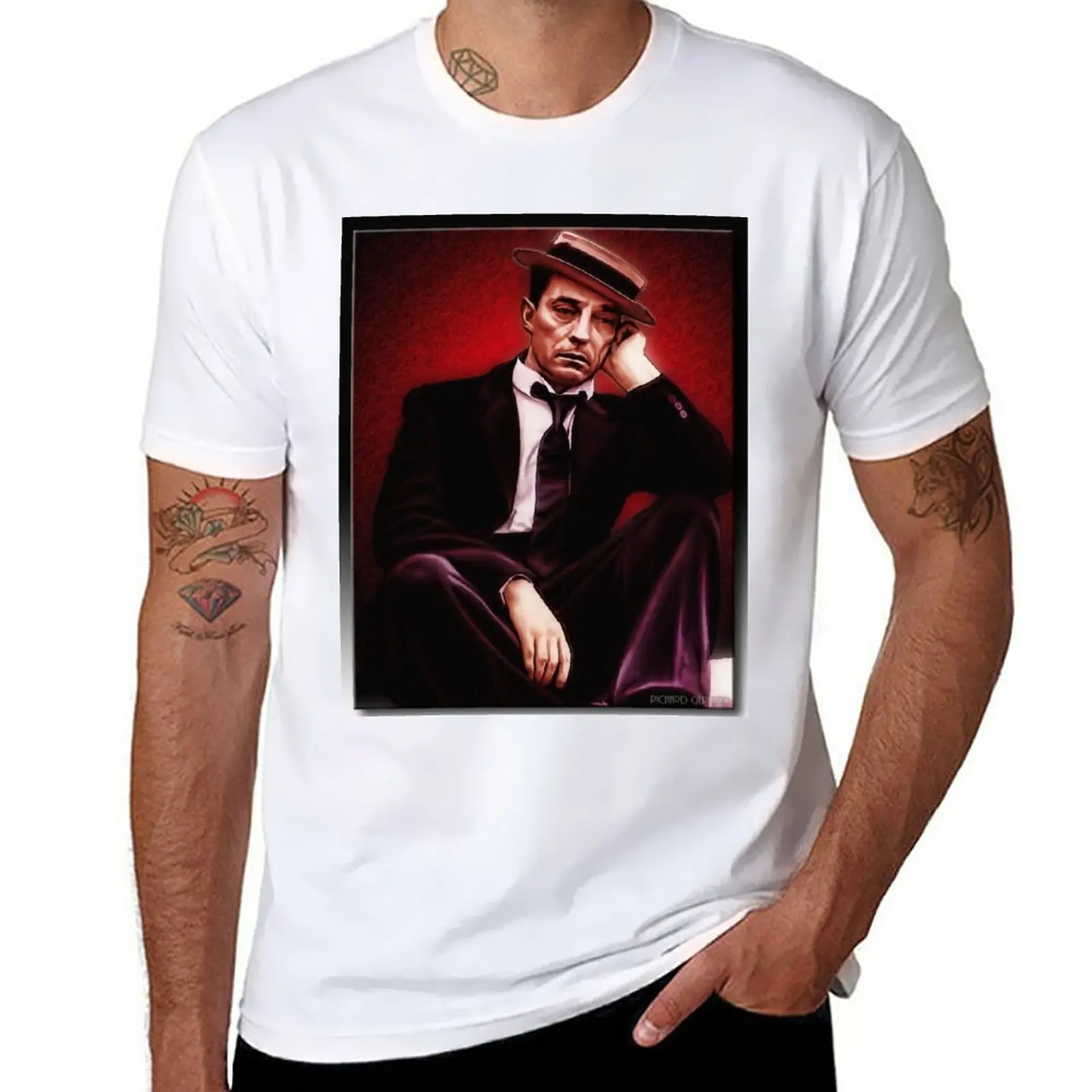 

New Buster T-Shirt t-shirts man boys white t shirts Blouse summer clothes plain t shirts men