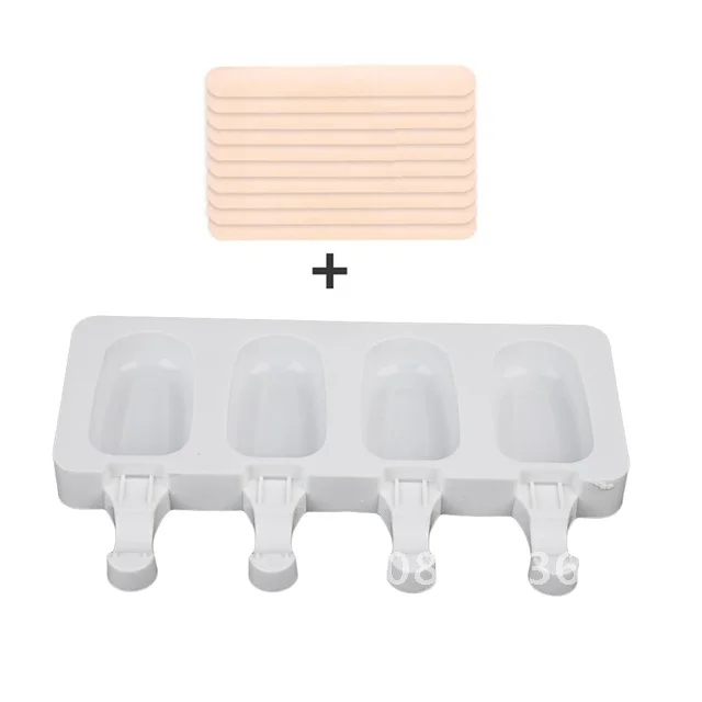 

Mould Ice Cream Popsicle Silicone Tray DIY Homemade Ice Cube Summer Maker Tool Freezer Block Fruit Juice Dessert Mold