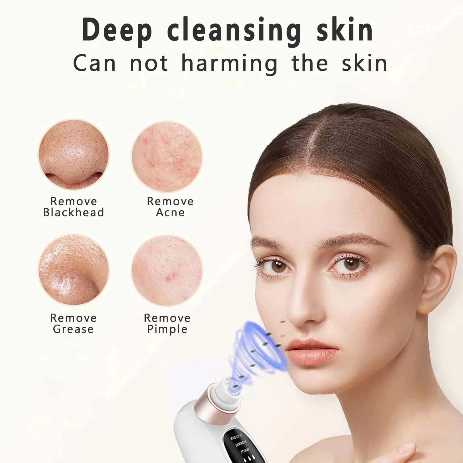 blackhead suction process