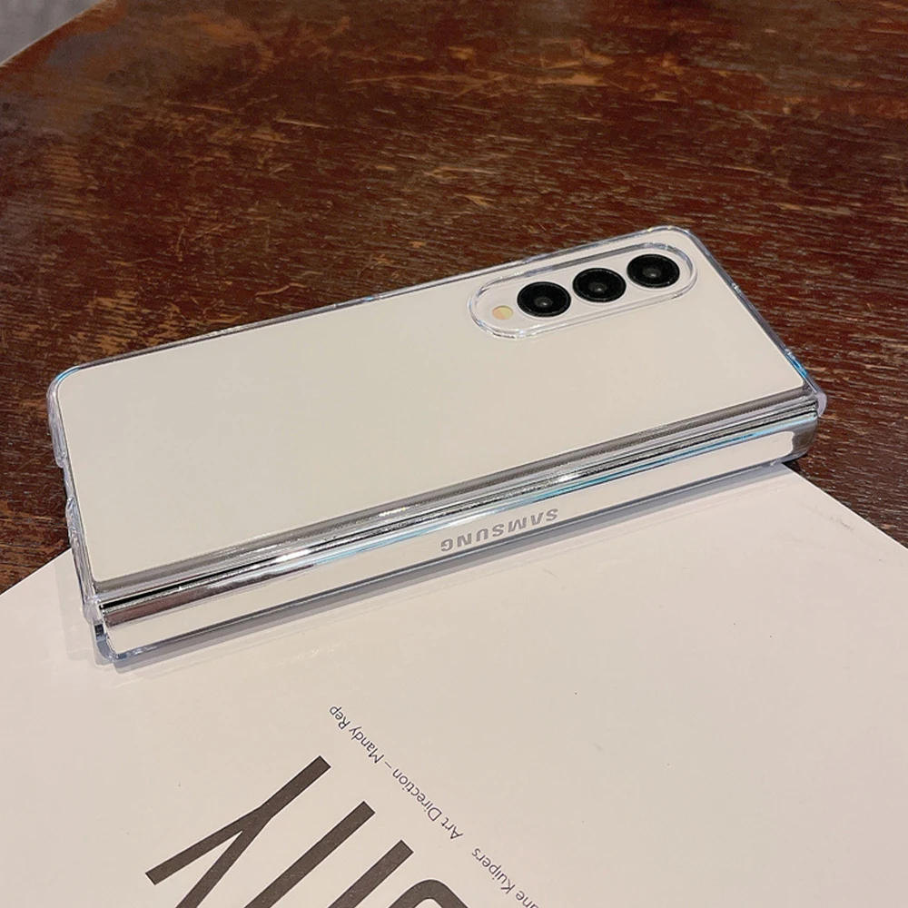 Transparente Acryl-Handyhülle für Samsung Galaxy Z Fold 6, 5, 4, 3, Fold 5, ZFold5, Fold6, Fold3, stoßfeste, schützende, harte Rückseite – Detail 5