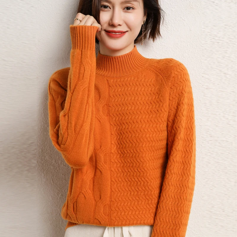 Рисунок 6 - Женский Однотонный свитер с длинным рукавом