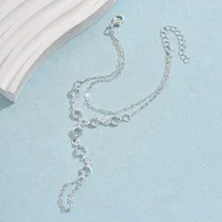 Fashion Multilayer Crystal Finger Bracelet 3