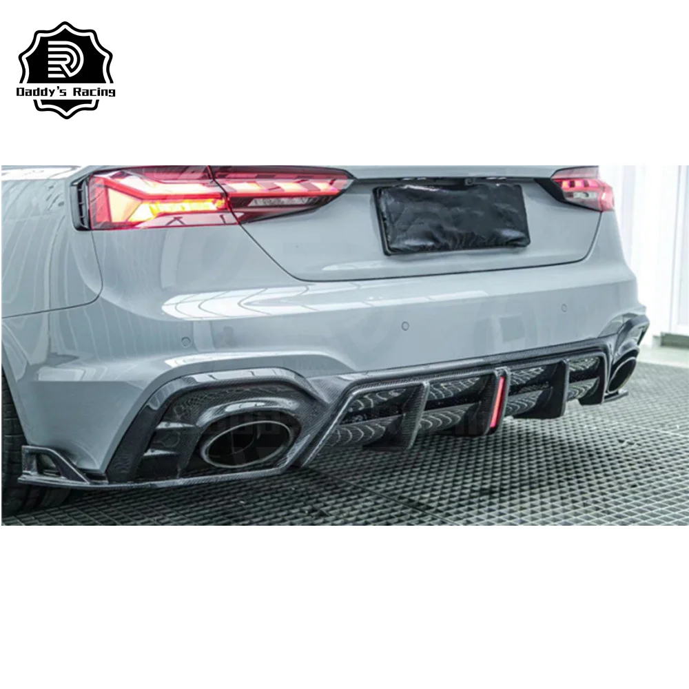 

A Style Carbon Fiber Rear Bumper Diffuser Fit For RS5 High Quality