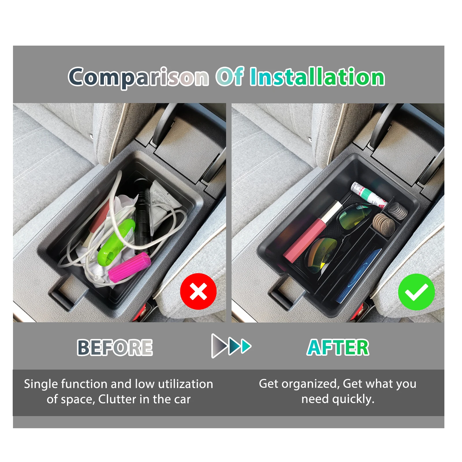Best Renault Megane E-Tech Console Organizer (2022-2025)-beesoffpeak