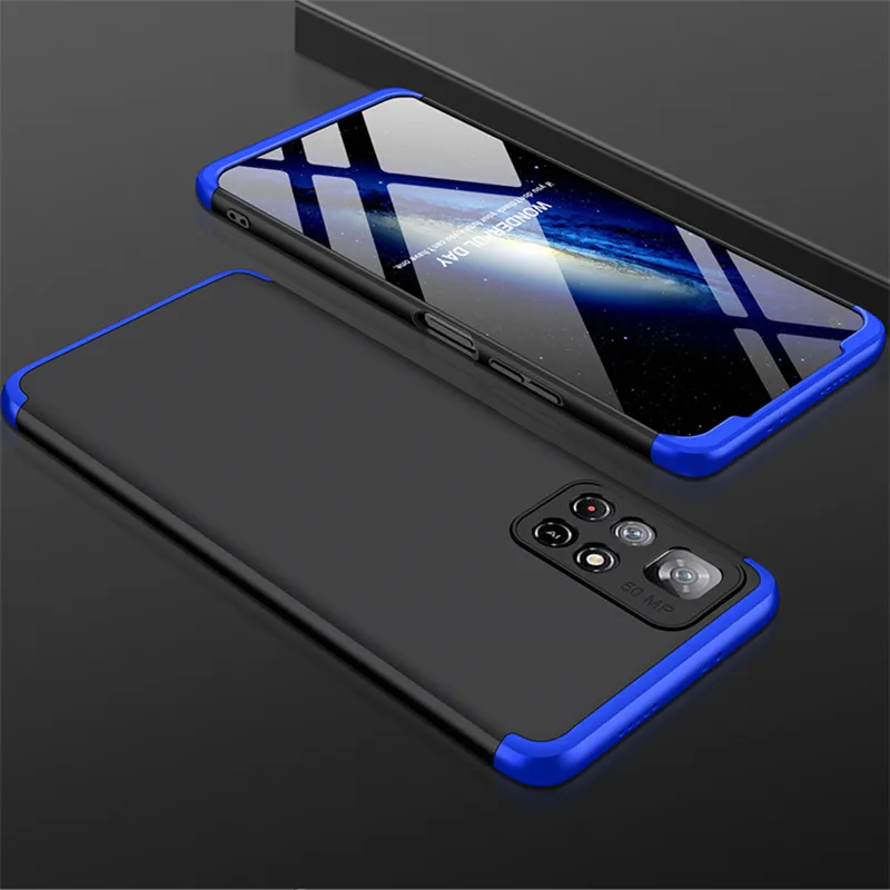 

For Xiaomi Poco M4 Pro 5G Case 360 Degree Full Body Protected Matte Hard Cover Shockproof Phone Case for Xiaomi Poco M4 Pro 5G