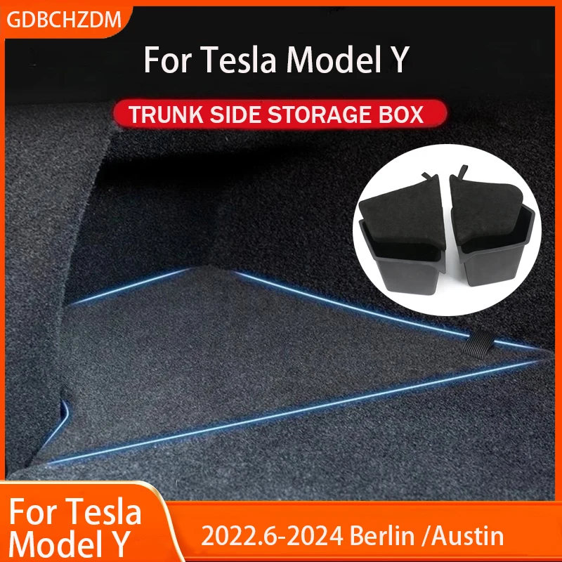 AutoQi For 2020-2024 Tesla Model Y Trunk Organizer, Model Y Trunk Insert Cargo - View #7