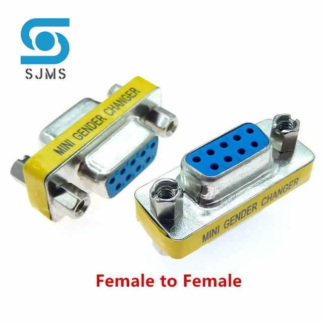 6 Adattatori DB9 Maschio/Femmina | Convertitore Genere Per Porta Seriale 9 Pin - Foto 10