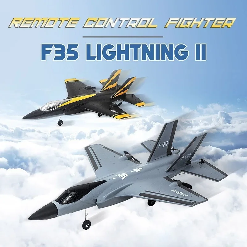 

New RC aircraft Fixed-wing four-channel F35 fighter model FX935 Electric foam RC aircraft Children's model aircraft toy glider