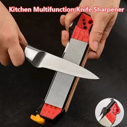 Versatile Kitchen Knife Sharpener with Diamond and Ceramic Whetstones - Common (Yellow)
