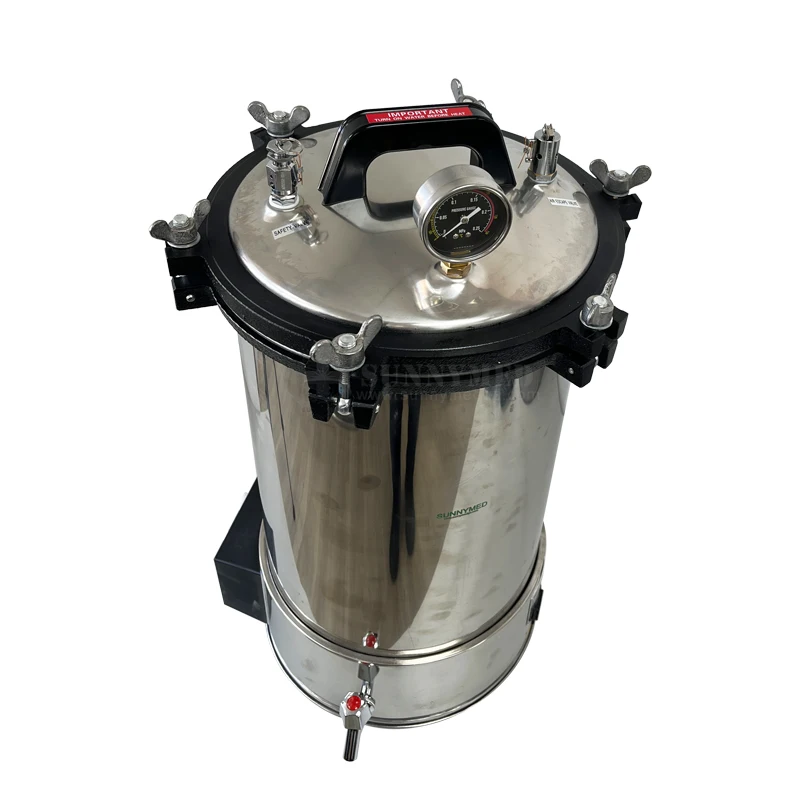 

SY-T005 24 L For Disinfection den tal Lab Equipment Pressure Cooker With Faucet Stainless Steel Portable Sterilizer