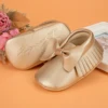 KIDSUN Baby Girl Princess Pink Shoes Bow-Knot Pu Solid Color Soft Sole Flat Toddler First Walker Gift Infant Crib Shoes 0-18M 3