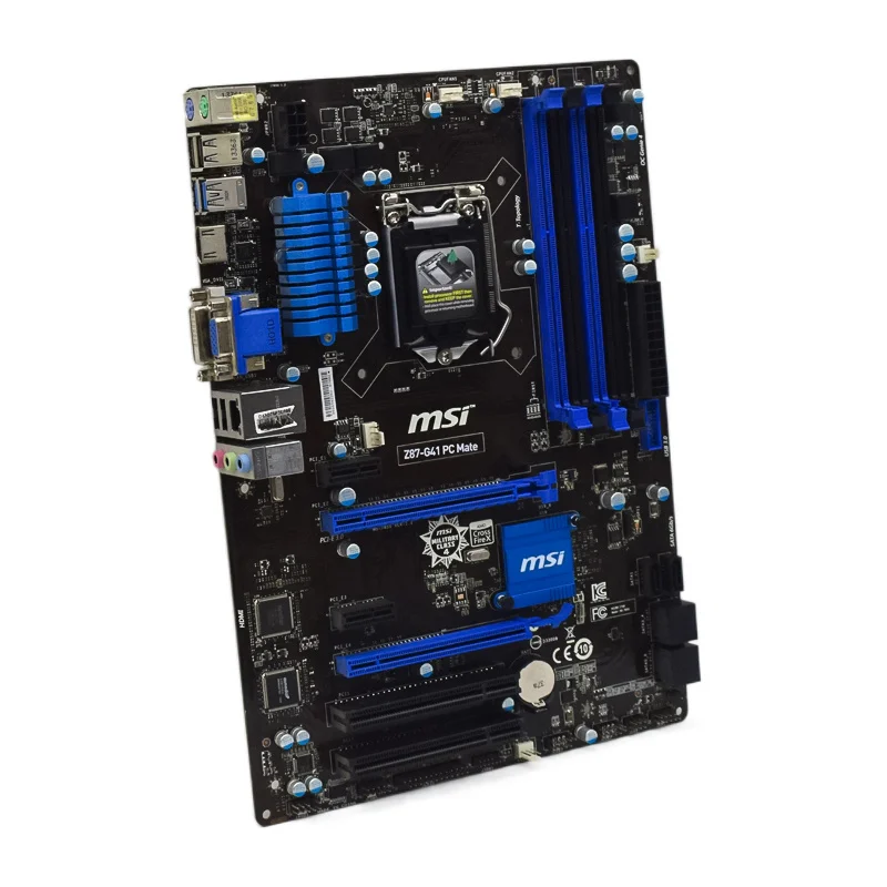 Материнская плата MSI Z87-G41 PC Mate LGA 1150 поддерживает процессор Core  i7/i5/i3 Intel Z87 DDR3 64 Гб PCI-E 3,0 SATA III HDMI Overclock ATX -  купить по выгодной цене | AliExpress