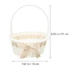 Basket Flower Girl Baskets Wedding Woven Wicker Handle Rattan Easter Weddings Storage Rustic Candy White Picnic Willow 5
