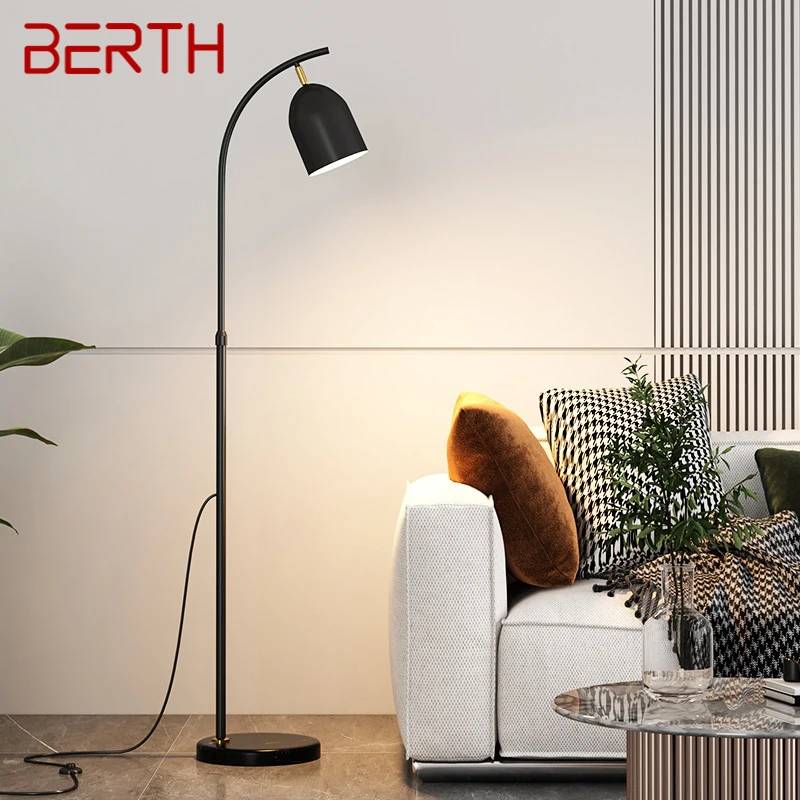 

BERTH Nordic Floor Lamp Modern Simple Family Iiving Room Bedroom Creativity LED Decorative Standing Lightanding Light