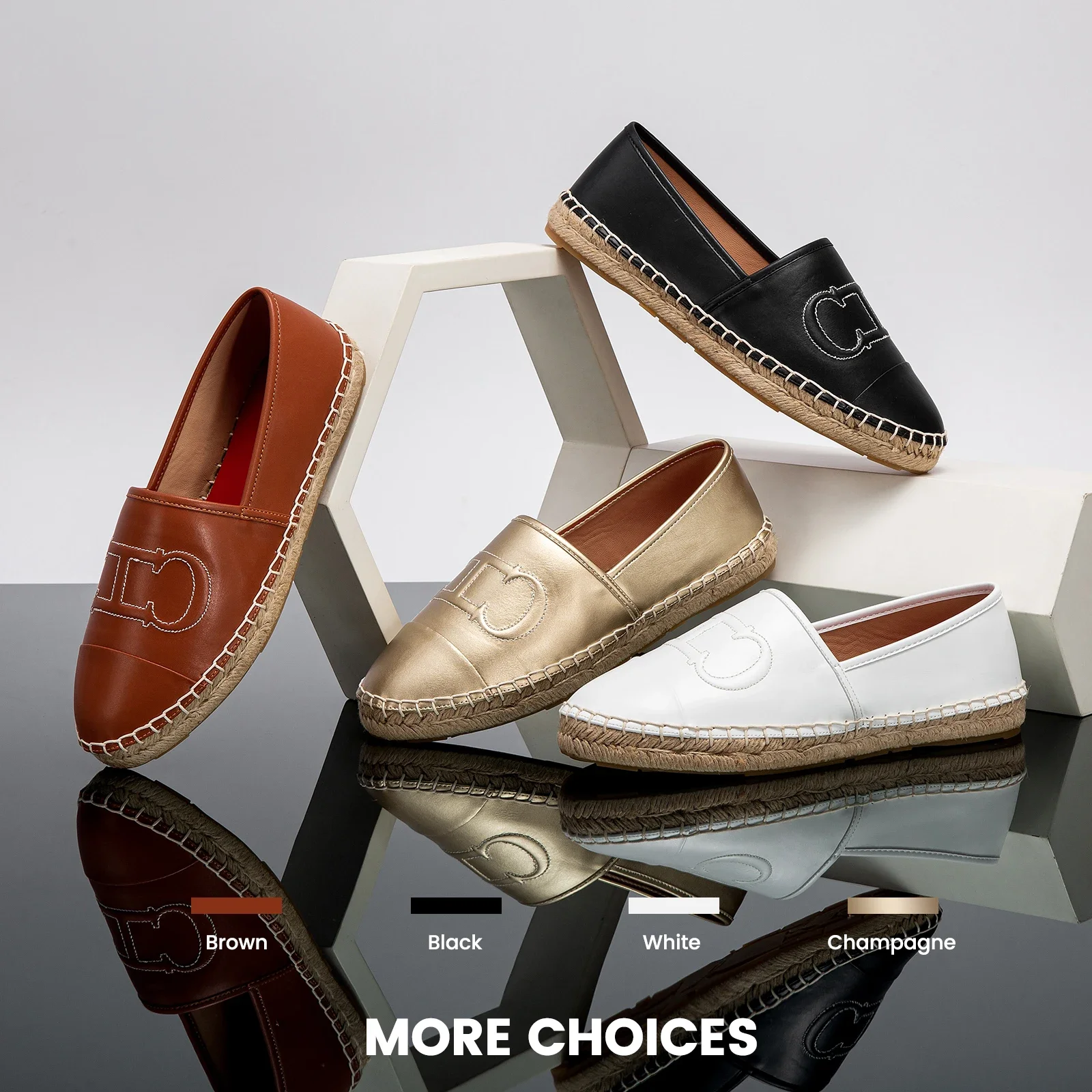 حذاء صياد مسطح كلاسيكي للسيدات، مثالي لأوقات الفرا...