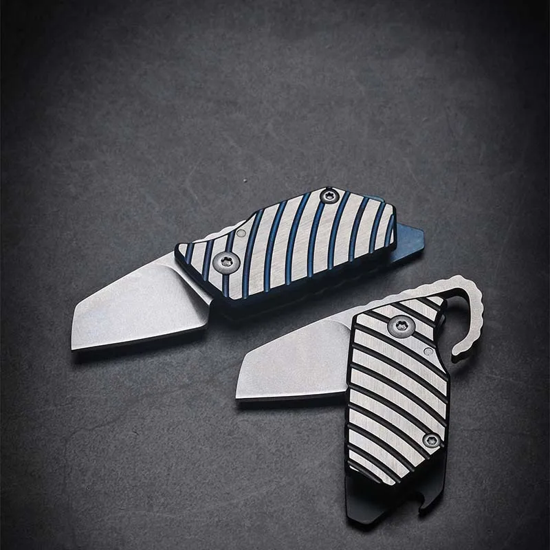 

Складной мини-нож из титанового сплава D2, многофункциональный нож для кемпинга на открытом воздухе, портативный складной нож