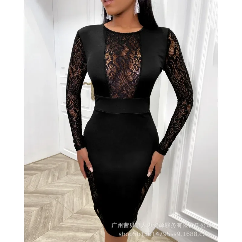 

Осенне-зимний женский корсет с длинным рукавом и круглым вырезом