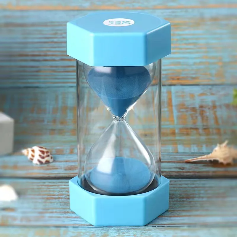 Sand Timer Liquid Hourglass Timer Colored Hourglass Blue Elf Quicksand 10/20/30/45/50/60 Minute Hourglass Timer Creative Birthday gift