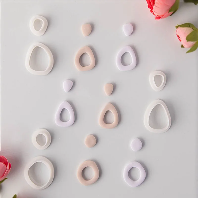 

Irregular Shapes Geometric Soft Clay Cutting Molds Polymer Clay Cutters For DIY Earrings Jewelry Dropping Accessories Making