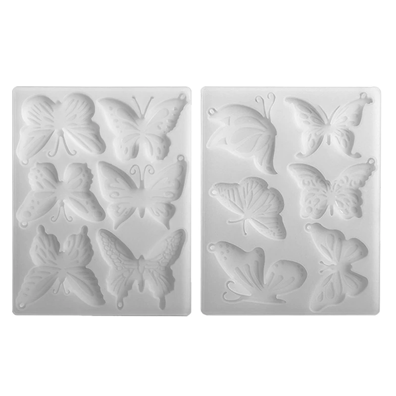 

517F форма для брелока в виде бабочки из силикона и смолы, форма для эпоксидной смолы, форма для литья ювелирных изделий «сделай сам», изготовление сережек, подвесок, украшений