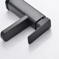 Black/Chrome Bathroom Faucets Hot and Cold Mixer Faucets Vanity Bathroom Kitchen Deck Mounted Bathroom Sink Faucets 5