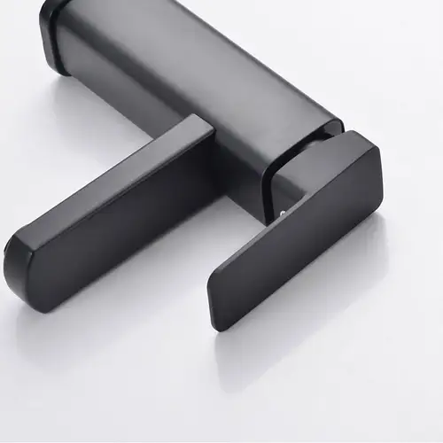 Black/Chrome Bathroom Faucets Hot and Cold Mixer Faucets Vanity Bathroom Kitchen Deck Mounted Bathroom Sink Faucets - Image 5