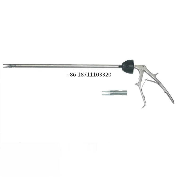 

Diameter 5mm reusable laparoscopic single action titanium clip applicator for small titanium clips