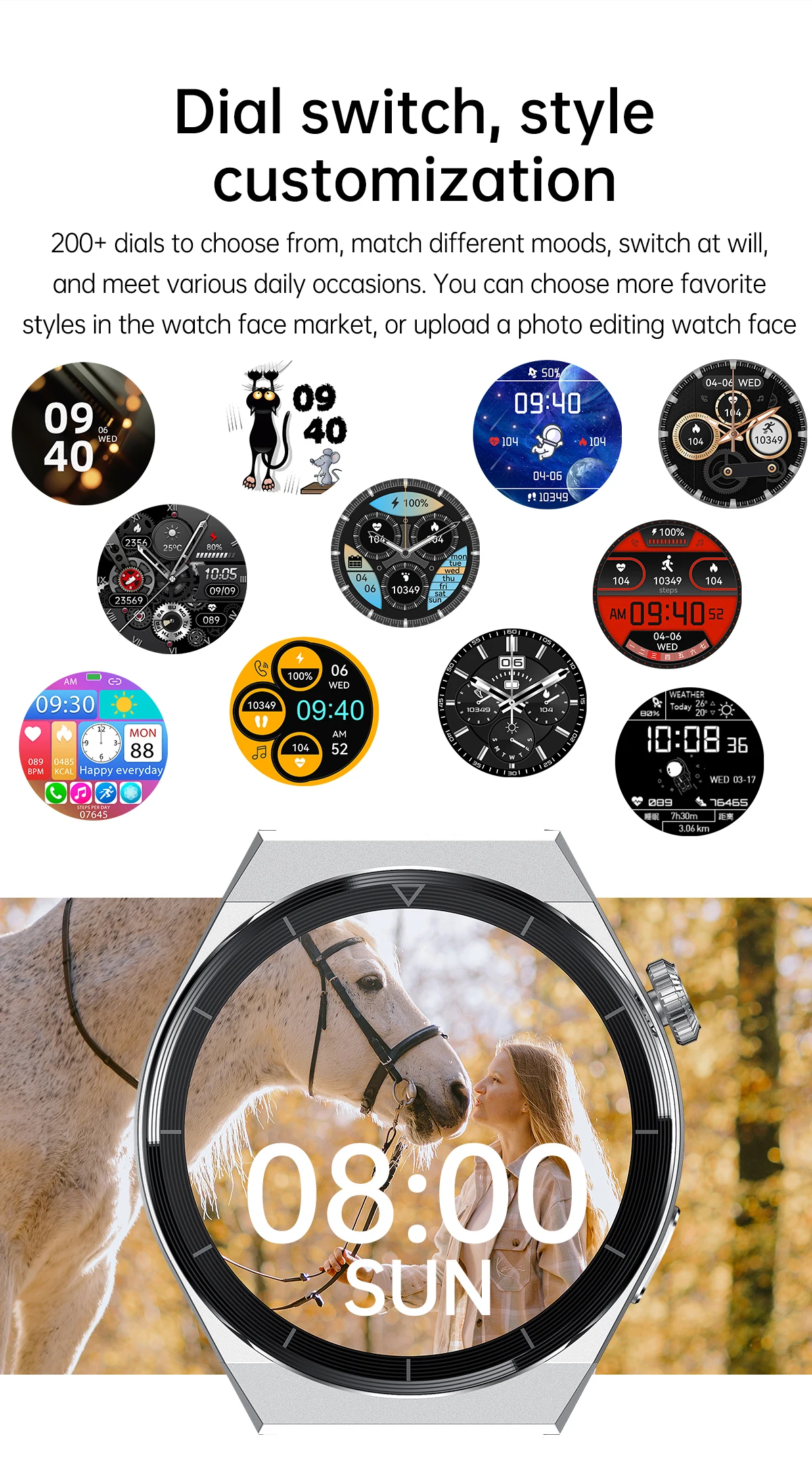 Huawei Gt3 Pro Smart Watch Bluetooth Call 20+Exercise Mode Heart Rate