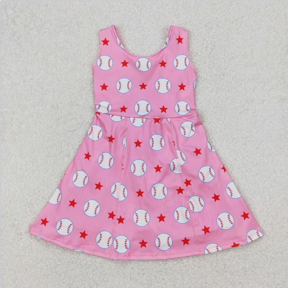 Toddler girl dress set cute short sleeve summer Baby Girls Sport Dress Acive Wear With Under Short children boutique kid clothes kids clothing set,girls clothing set