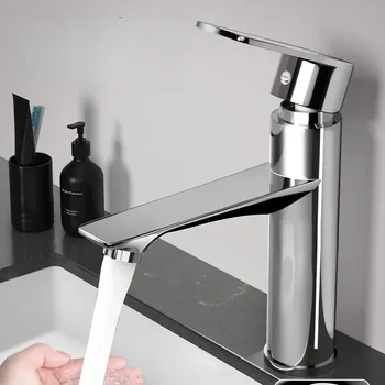 ก๊อกน้ำร้อนและเย็นอ่างล่างหน้าในครัวเรือนอ่างล่างหน้าอ่างล้างหน้าน้ำเย็นแบบเดี่ยวสำหรับอ่างล้างหน้าการค้าต่างประเทศ 2