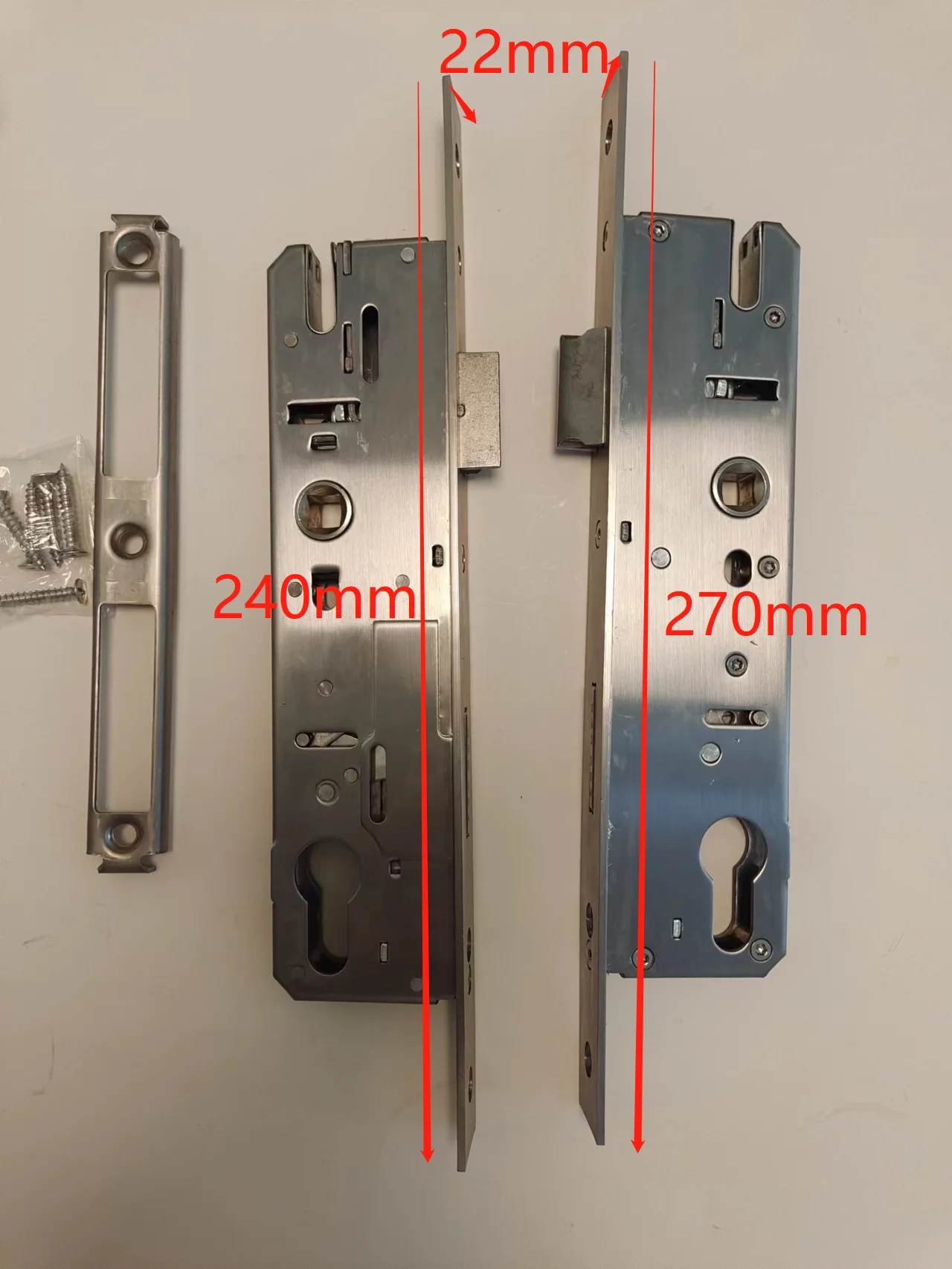 Serrure à Mortaise Universelle Pour Porte Aluminium - Corps De Serrure Intelligent - Neuf