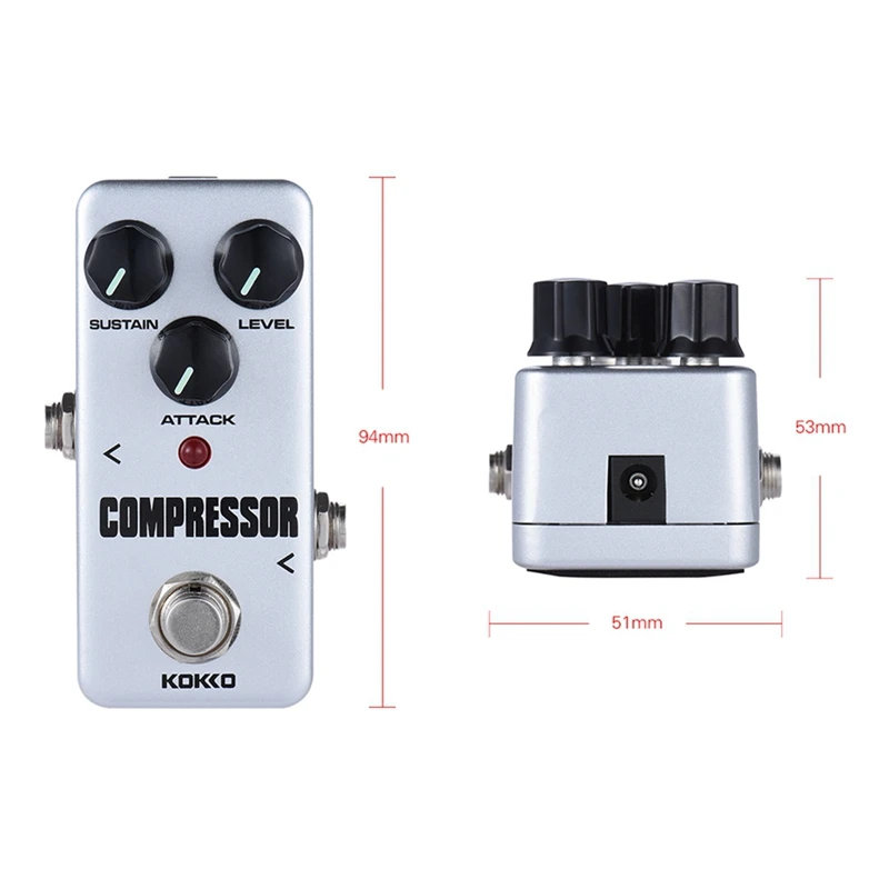 KOKKO Guitar Effect Pedal Compressor Fully Analog Circuit Guitar Compressor Pedal Accessories