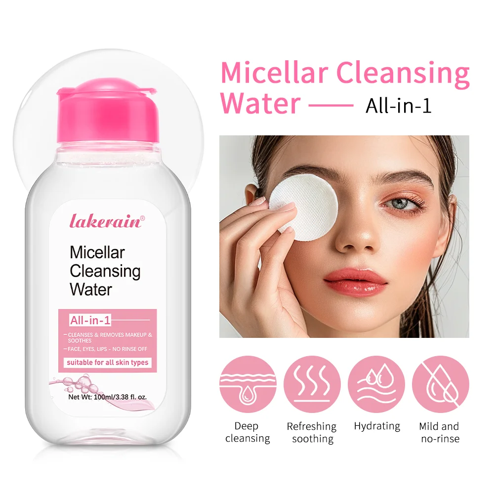 100ml Garnier Micellar Water Hydrating Facial Cleanser Deep Makeup Remover Cleaning Water Refresh Hydrate Cleansing Skin makeup remover