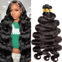 12A 100% paquets de cheveux humains paquets de vague de corps cheveux humains 30 pouces armure de cheveux de vague de corps 1 pc/100g Extensions de cheveux humains bruts naturels 1