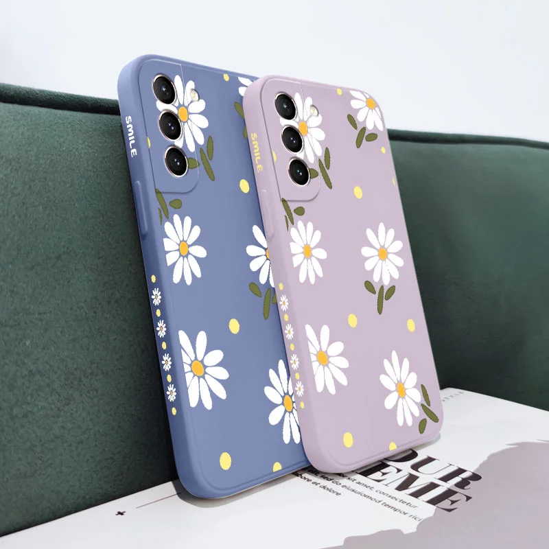 Chrysanthemum Phone Case For Samsung Galaxy S22 S21 S20 Ultra Plus FE S10 S9 S10e Note 20 ultra 10 9 Plus Cover