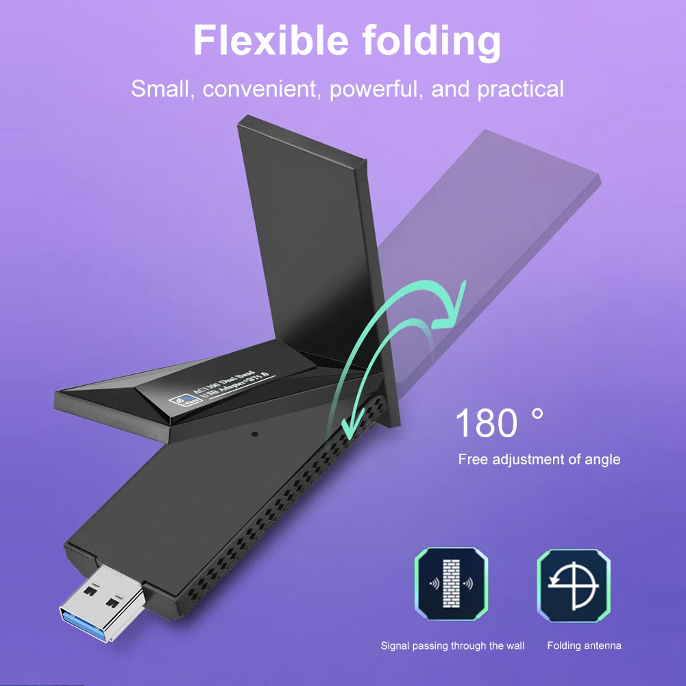 Nighthawk Tri-Band USB 3.0 WiFi Adapter – A8000 | WiFi 6E | NETGEAR