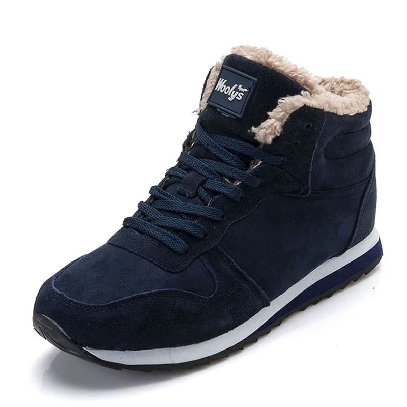Snow boots Men and women winter sports ankle boots thickened plus size casual fashion short cotton shoes platform snow