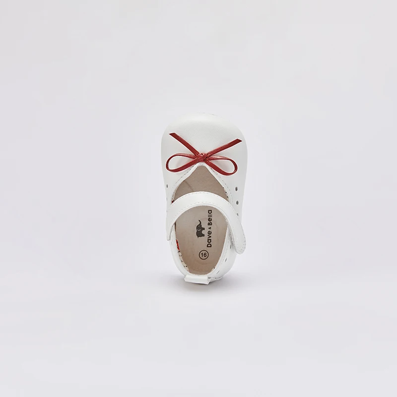 Dave Bella Baby Toddler Shoes White Baby Shoes Soft Bottom Non-slip Kid Girls Boys Princess Children DB1240214
