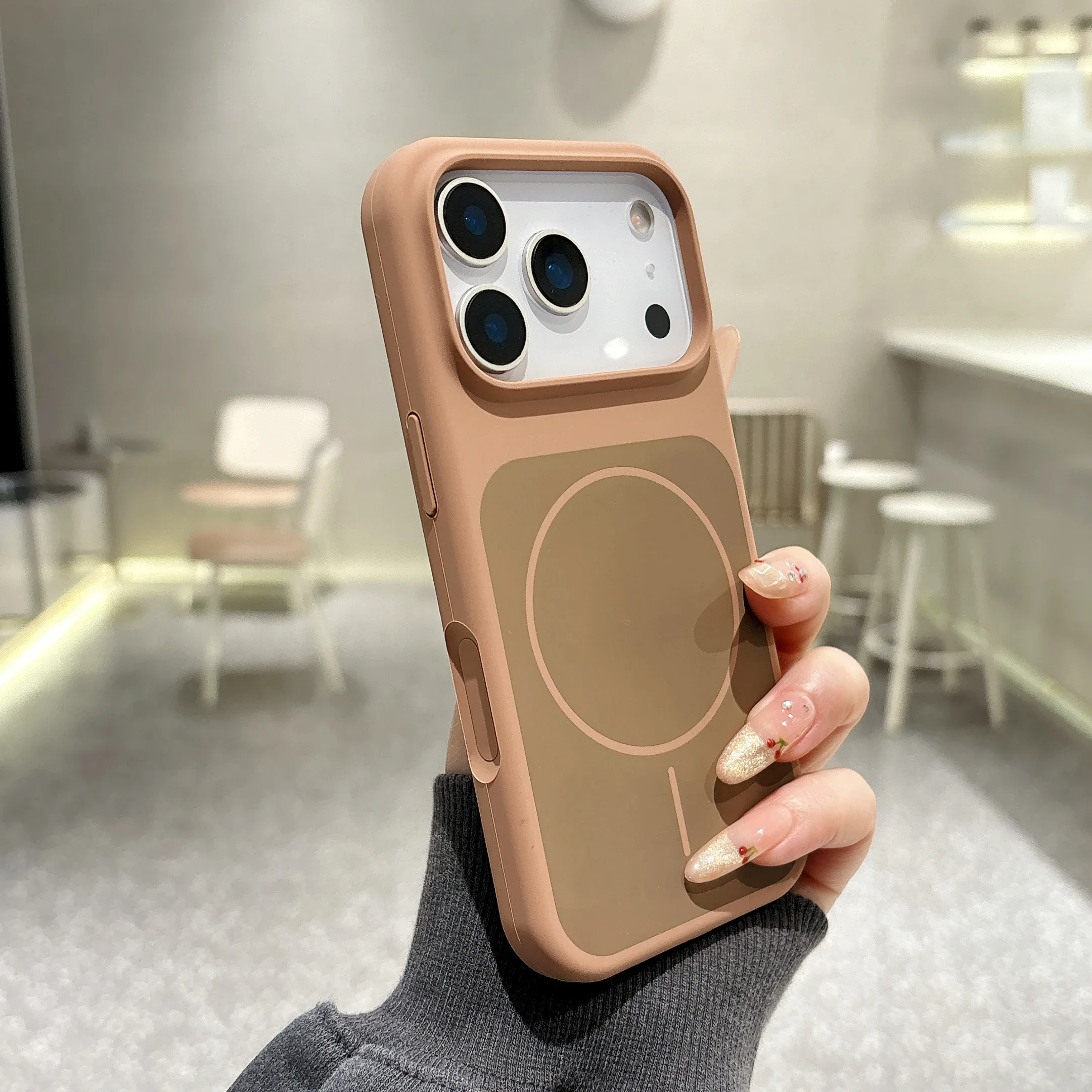 Premium Liquid Silicon MagSafe-Compatible Case with Wireless Charging Support