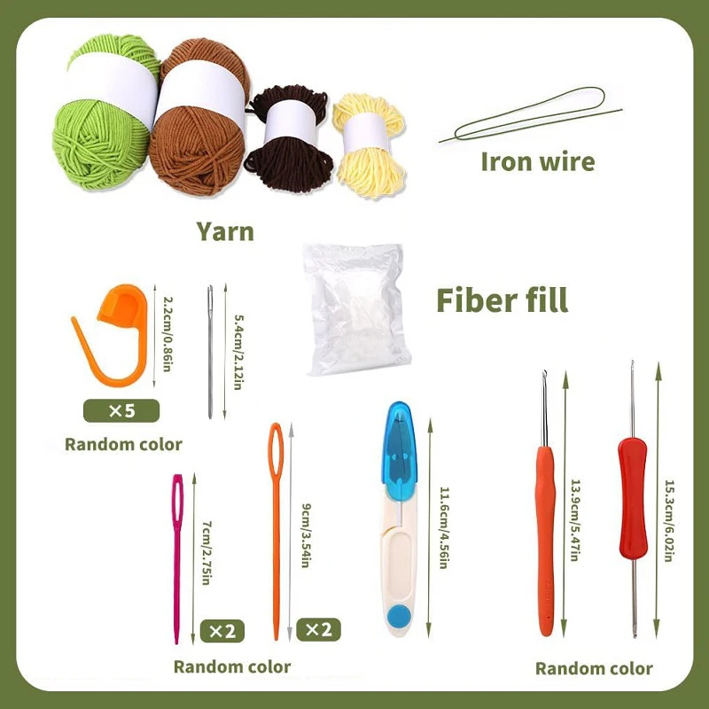 Cactus Shaped Like LOVE Potted Kits with Yarn DIY Crafts for Adults Knitting Starter Kit Easy Crochet Kit with Tutorials