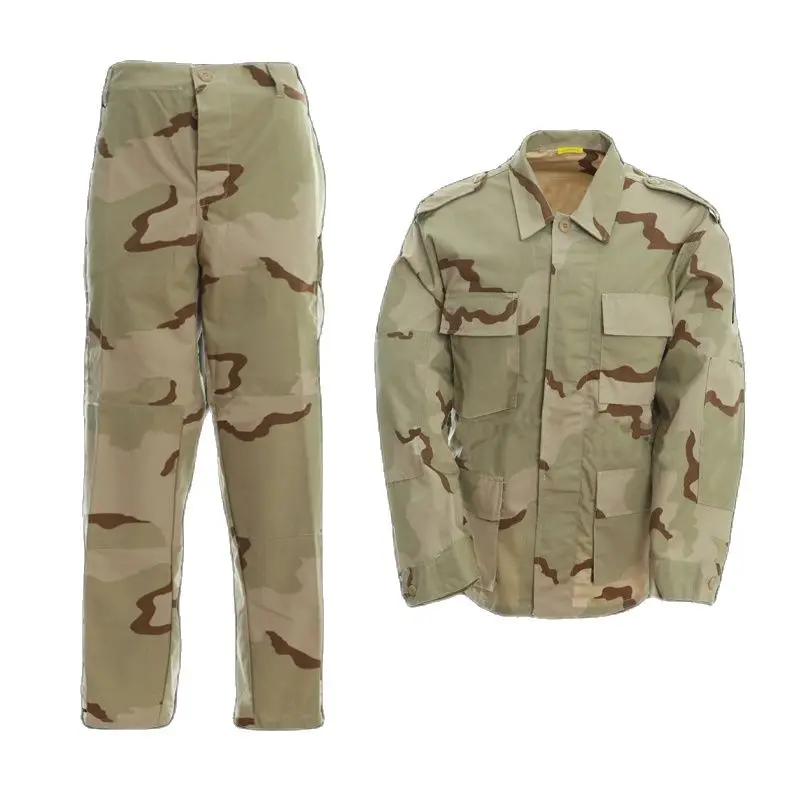 Outdoor Sports Tactics Suit, BDU Long Sleeve Pants, Old School Three Color Desert DCU, Sansha