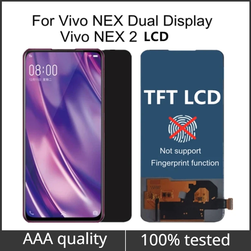 

6.39" TFT LCD For Vivo NEX Dual Nex2 LCD Display Front LCD Display Touch Screen Digitizer For VIVO Nex 2 V1821A Replacement