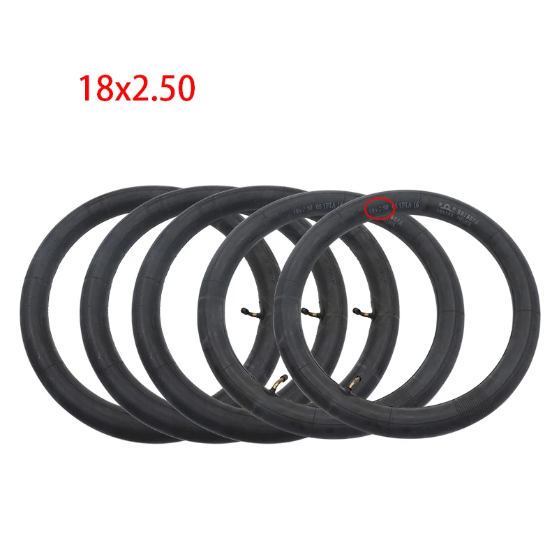

5PCS 18x2.5 Butyl Inner Tube with A Straight/Bent Angle Valve Stem Fit For Electric Dirt Bikes Vehicles 18*2.50 Tyre Parts