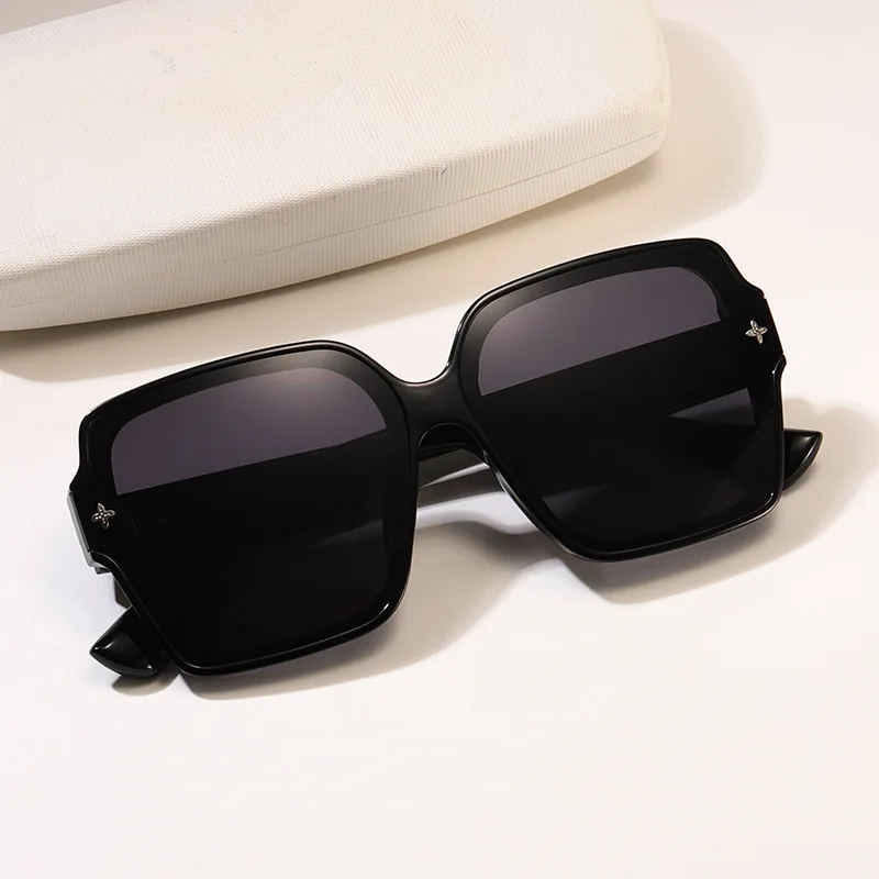 Polarized Sunglasses Retro Sunglasses Fashion Box Women's Luxury Personalized Sunglasses Outdoor UV Protection UV400 Large Frame Driving Glasses