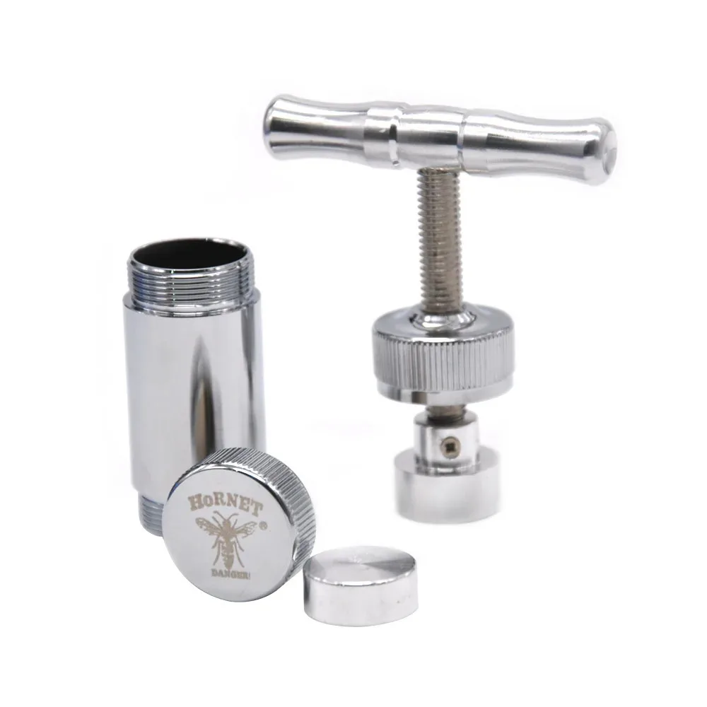 Aluminum Tobacco Press Spice Hand Crusher Pepper Mill Handmade Metal Smoking Press Accessories herb grinder,tobacco grinder,manual spice grinder