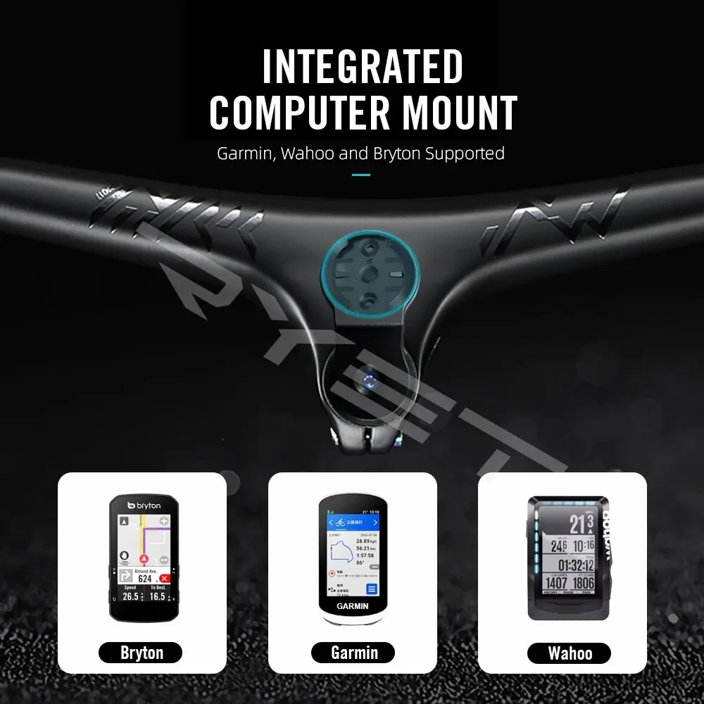 Enhanced Bike Stem Handlebar Cap with Computer Mount Bracket