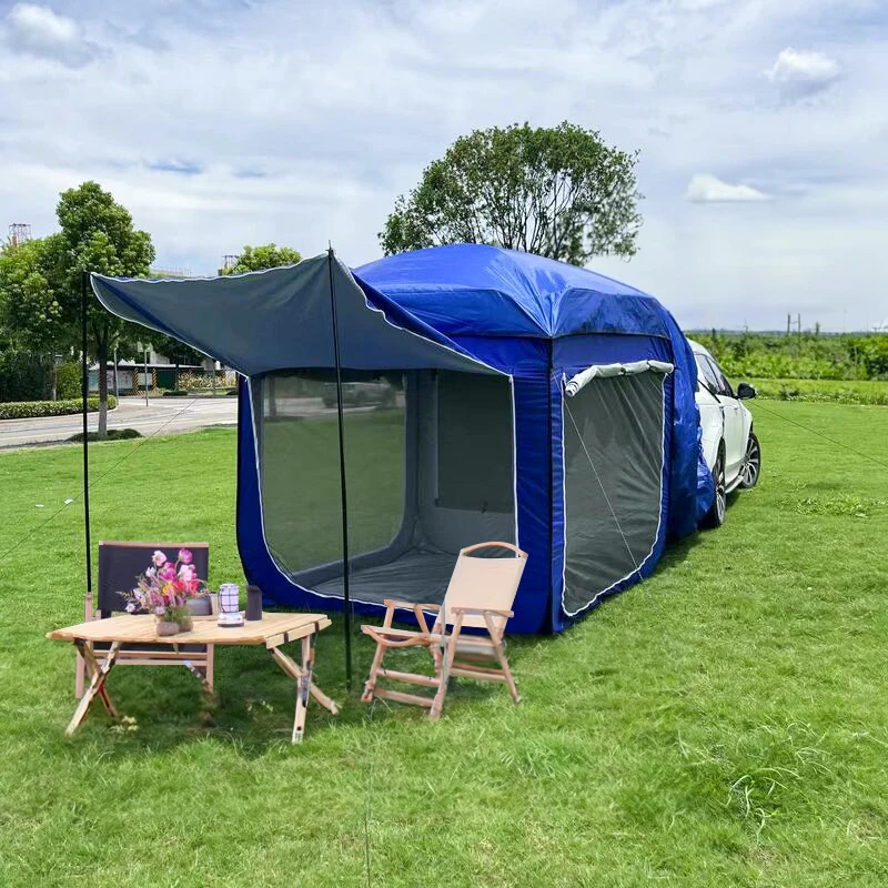 Outdoor Extension Suv Rear Tent for 5-8 People 190t Camping Tent Trunk Car Mounted Camping Equipment