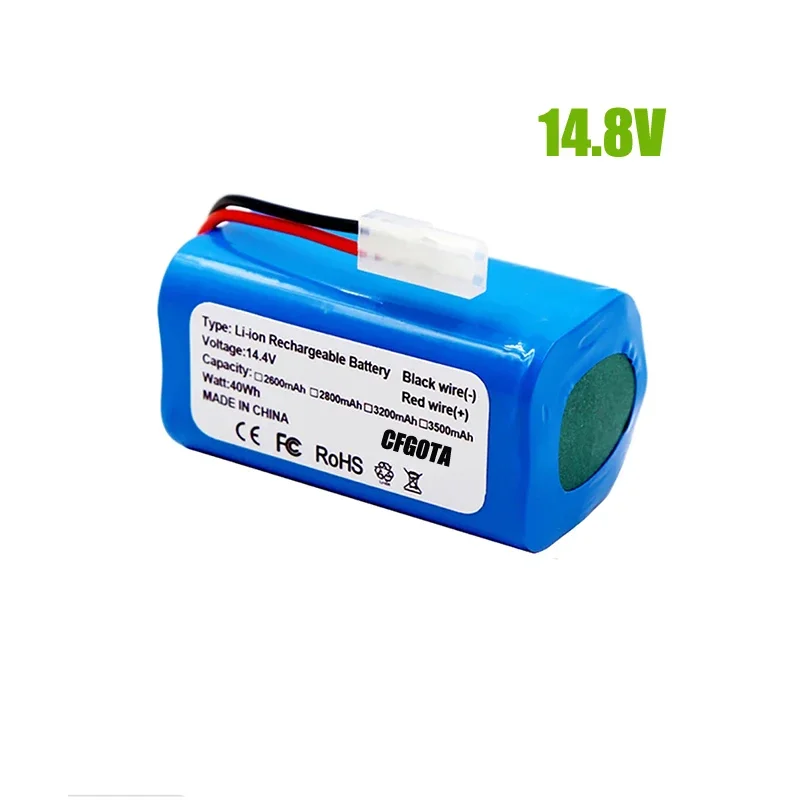 Nouvelle H18650CH-4S1P 14.8V 3500mAh Eddie ion batterie, Pour XIAOMI MIJIA Mi Robot aspirateur-vadrouille Essential G1 MJSTG1,SKV4136GL R30 R35