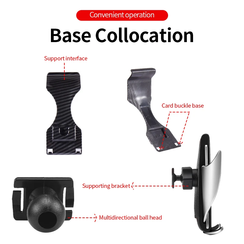Special Car Phone Holder Base For Mercedes Benz A C S Class GLE CLA CLS GLS CLA W118 C118 X156 Without Bracket