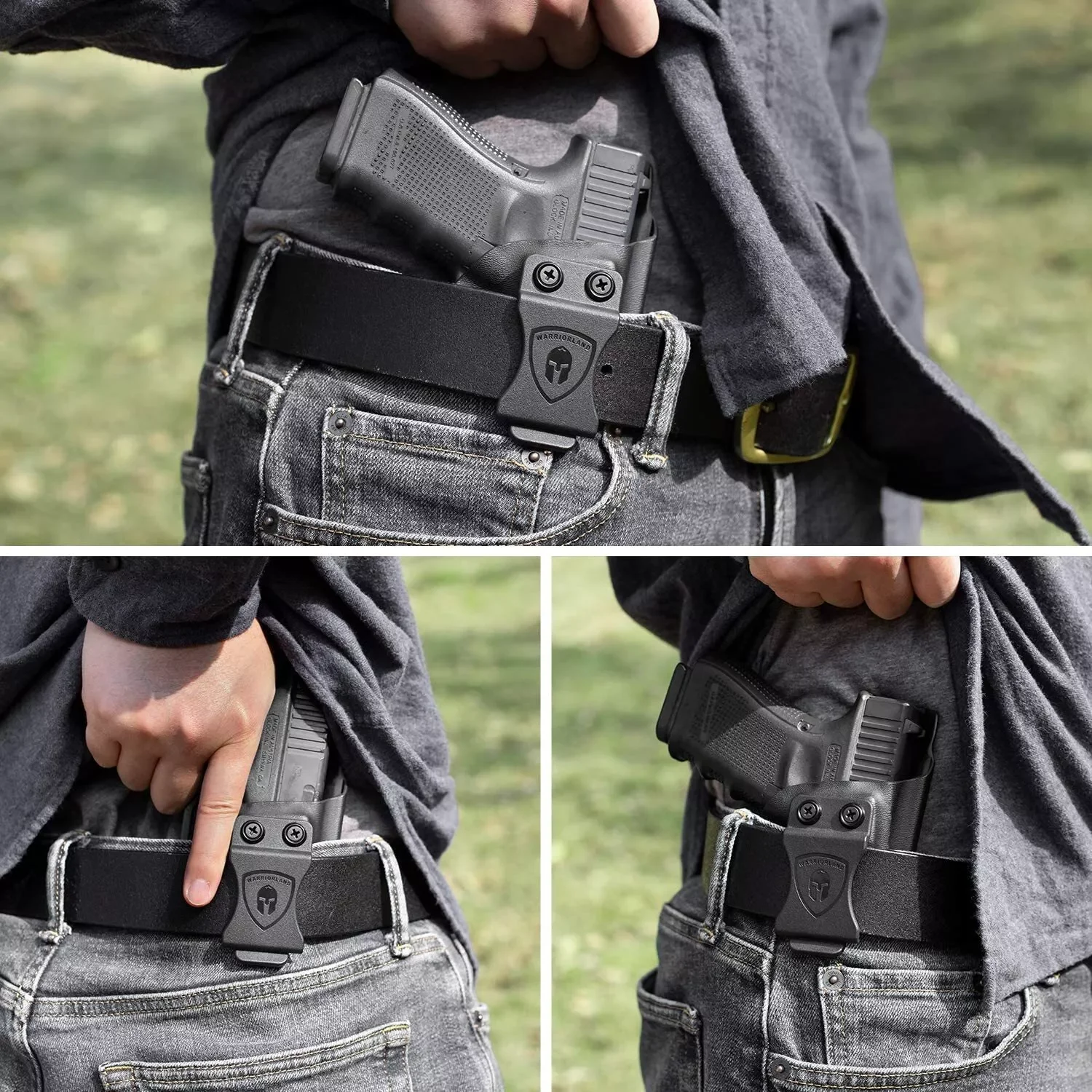 IWB Kydex Holster Custom Fit: Glock 26/27/28/33 Pistol with TLR6 Laser Light Right And Left Incompatible Aiming Device 2